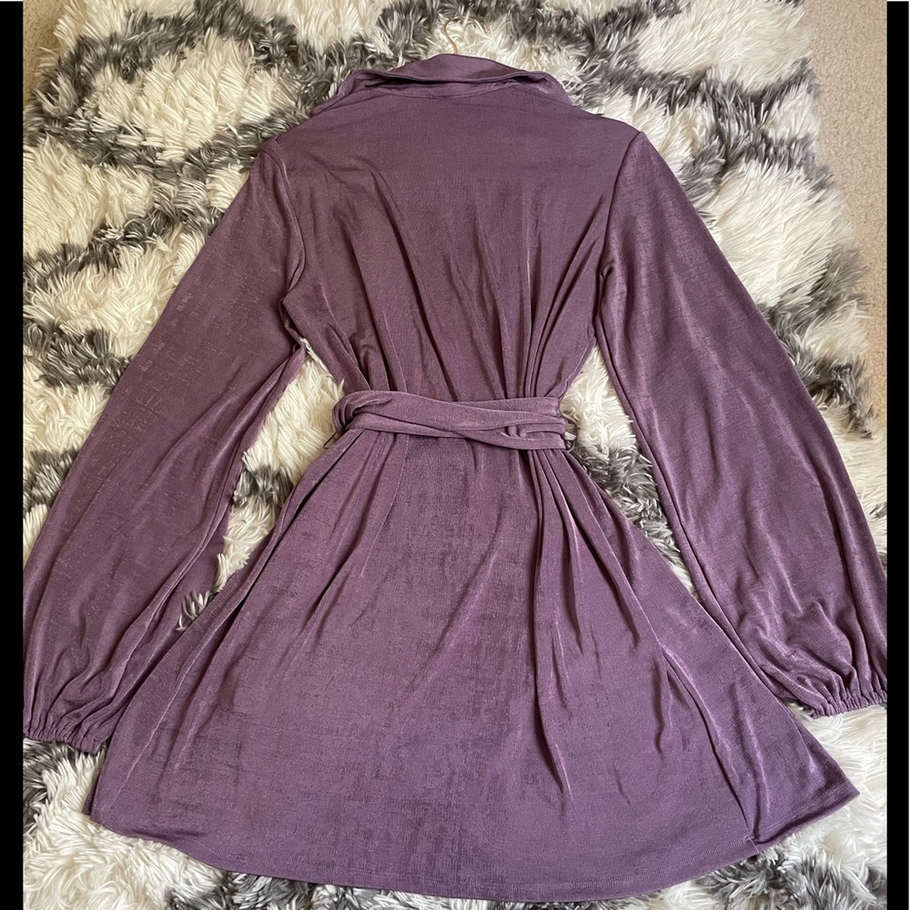 NWOT PARTY TIME MINI DRESS PURPLE - Picture 8 of 9